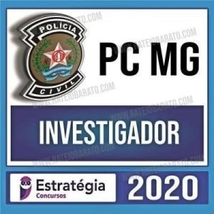 PC MG – Investigador – Estrategia – Rateio PCMG Minas Gerais Policia Civil