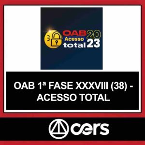 OAB 1ª Fase 38 (XXXVIII) – ACESSO TOTAL – CERS 2023