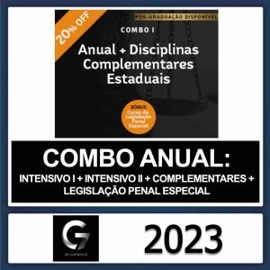ANUAL CARREIRA JURÍDICA – (INTENSIVO I E II + COMPLEMENTARES + LEGISLAÇÃO PENAL ESPECIAL) – G7 JURÍDICO 2023